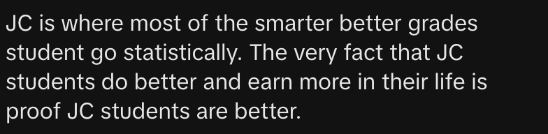 TikTok Commenter on Team &ldquo;JC&rdquo;