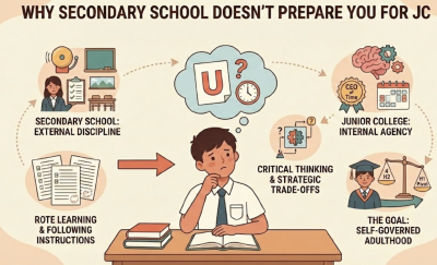Why Secondary School doesn't prepare you for JC